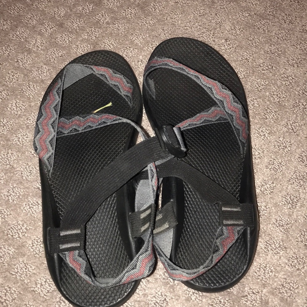 Men’s Black and Red Chaco Sandal - Size 12
